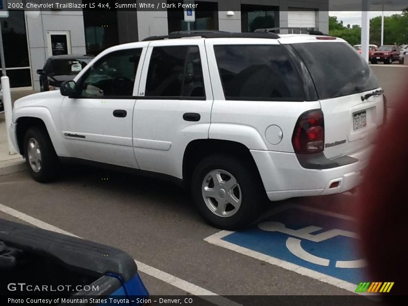Summit White / Dark Pewter 2002 Chevrolet TrailBlazer LS 4x4