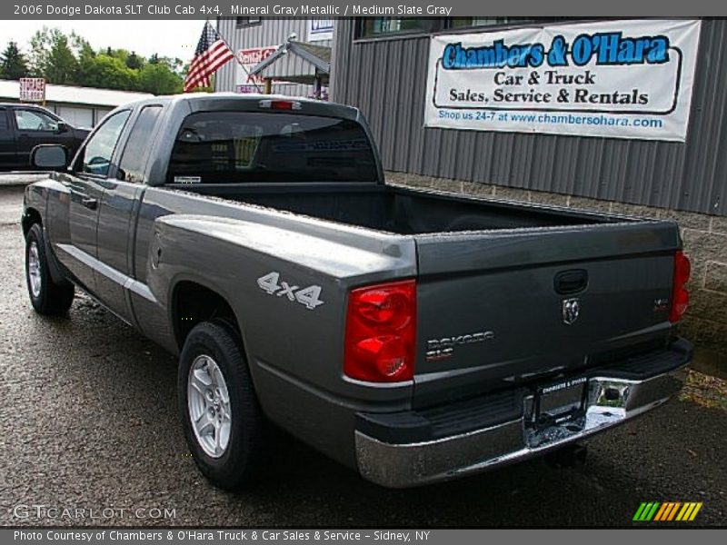 Mineral Gray Metallic / Medium Slate Gray 2006 Dodge Dakota SLT Club Cab 4x4