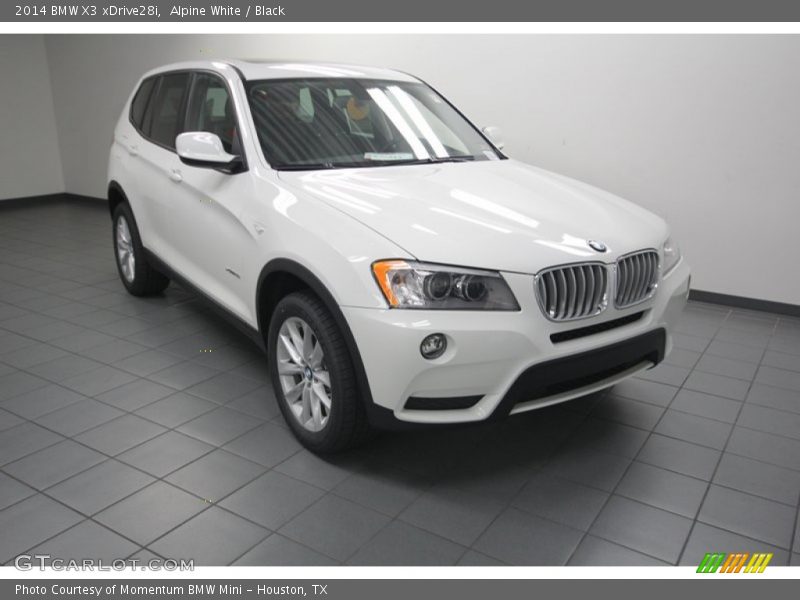 Alpine White / Black 2014 BMW X3 xDrive28i