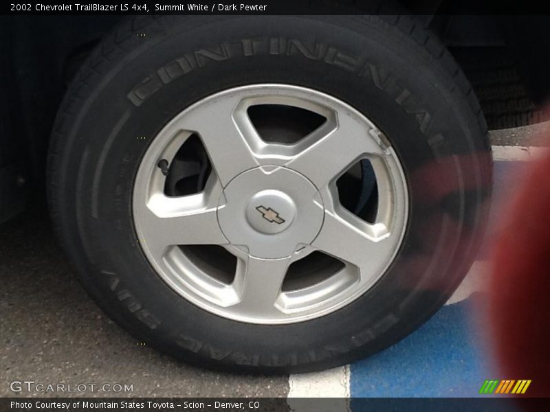 Summit White / Dark Pewter 2002 Chevrolet TrailBlazer LS 4x4