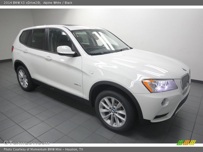 Alpine White / Black 2014 BMW X3 xDrive28i