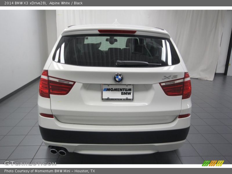Alpine White / Black 2014 BMW X3 xDrive28i