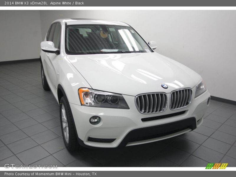 Alpine White / Black 2014 BMW X3 xDrive28i