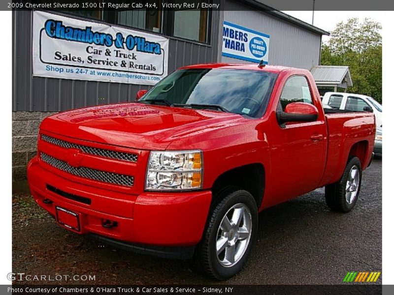 Victory Red / Ebony 2009 Chevrolet Silverado 1500 LT Regular Cab 4x4