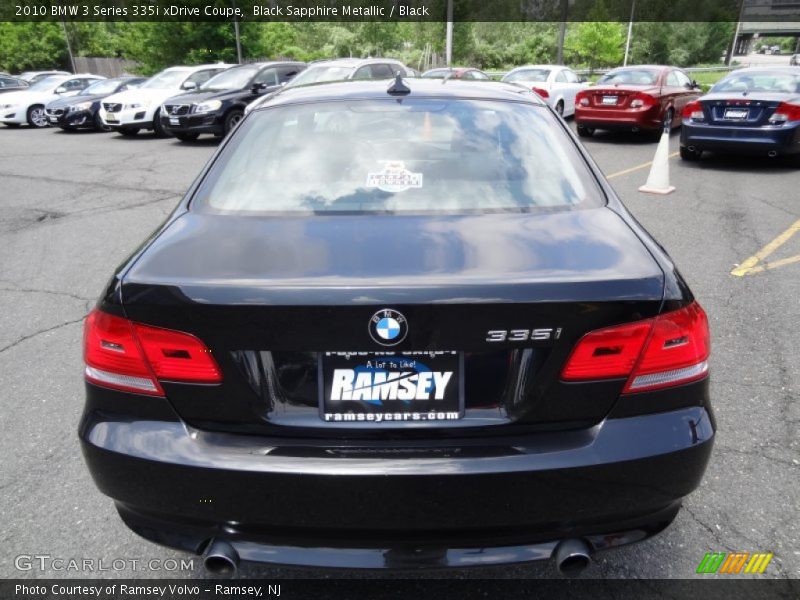 Black Sapphire Metallic / Black 2010 BMW 3 Series 335i xDrive Coupe