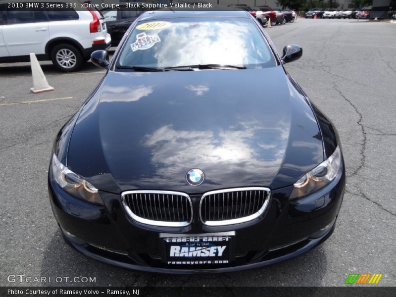 Black Sapphire Metallic / Black 2010 BMW 3 Series 335i xDrive Coupe