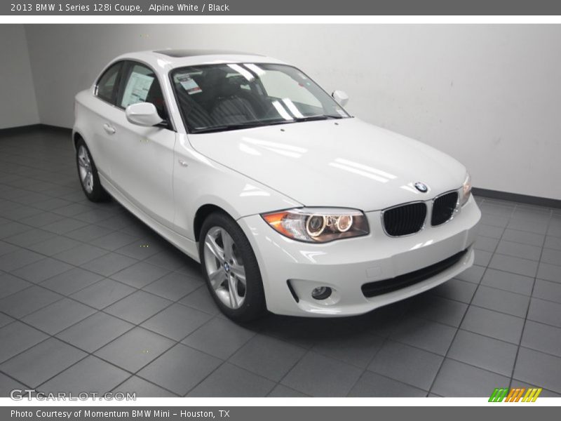 Alpine White / Black 2013 BMW 1 Series 128i Coupe