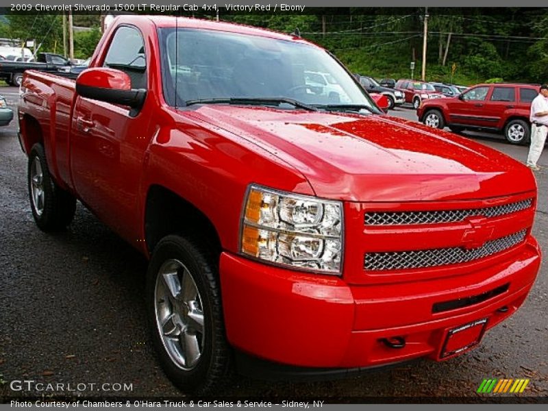 Victory Red / Ebony 2009 Chevrolet Silverado 1500 LT Regular Cab 4x4