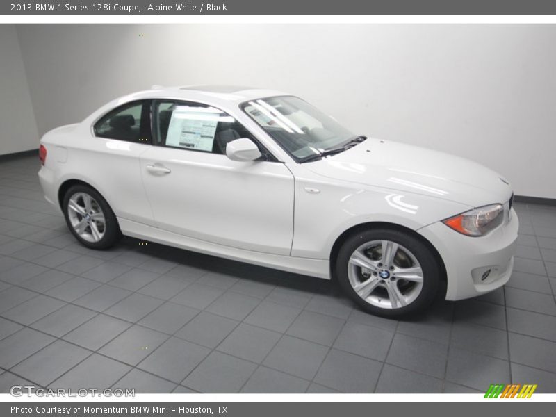 Alpine White / Black 2013 BMW 1 Series 128i Coupe