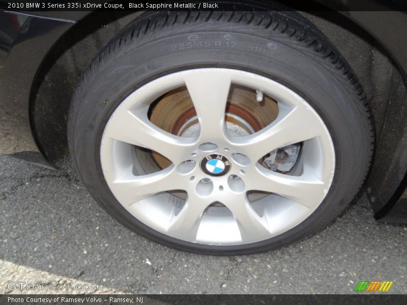 Black Sapphire Metallic / Black 2010 BMW 3 Series 335i xDrive Coupe