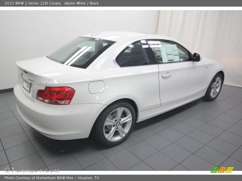 Alpine White / Black 2013 BMW 1 Series 128i Coupe
