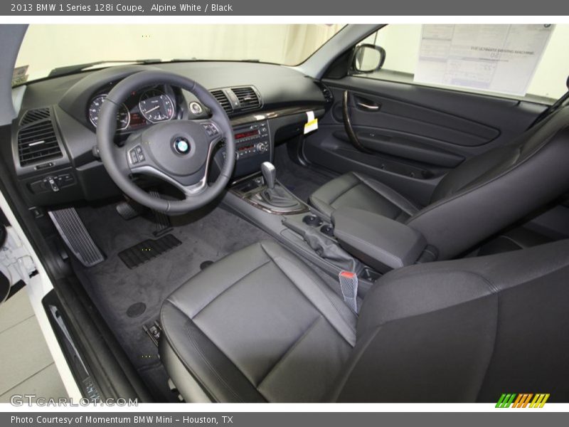 Alpine White / Black 2013 BMW 1 Series 128i Coupe