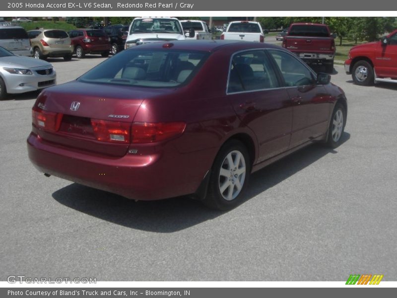 Redondo Red Pearl / Gray 2005 Honda Accord EX-L V6 Sedan