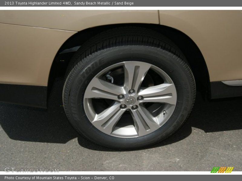 Sandy Beach Metallic / Sand Beige 2013 Toyota Highlander Limited 4WD