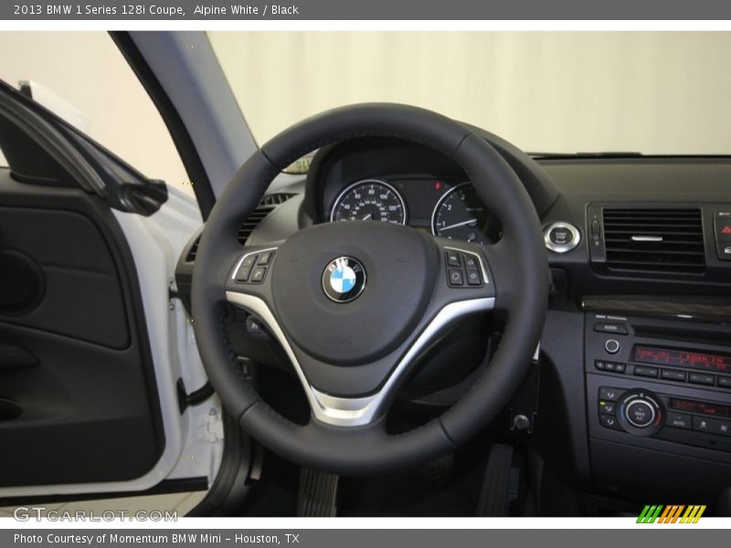 Alpine White / Black 2013 BMW 1 Series 128i Coupe