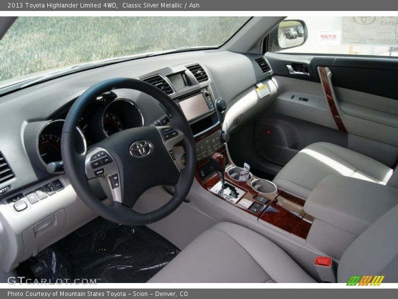 Classic Silver Metallic / Ash 2013 Toyota Highlander Limited 4WD