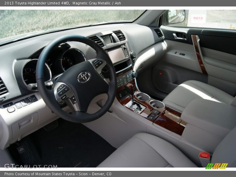 Magnetic Gray Metallic / Ash 2013 Toyota Highlander Limited 4WD