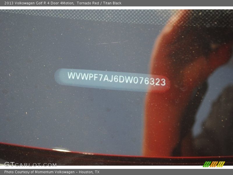 Tornado Red / Titan Black 2013 Volkswagen Golf R 4 Door 4Motion