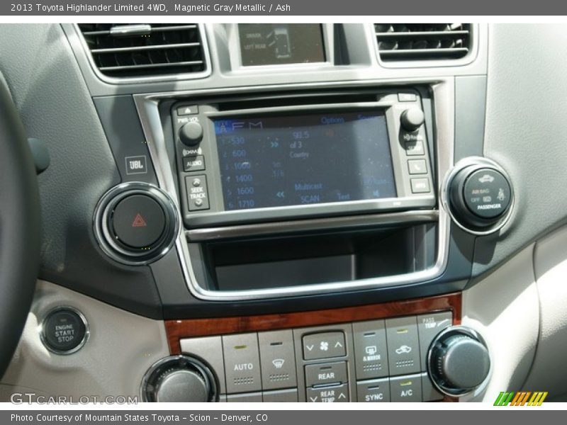 Magnetic Gray Metallic / Ash 2013 Toyota Highlander Limited 4WD