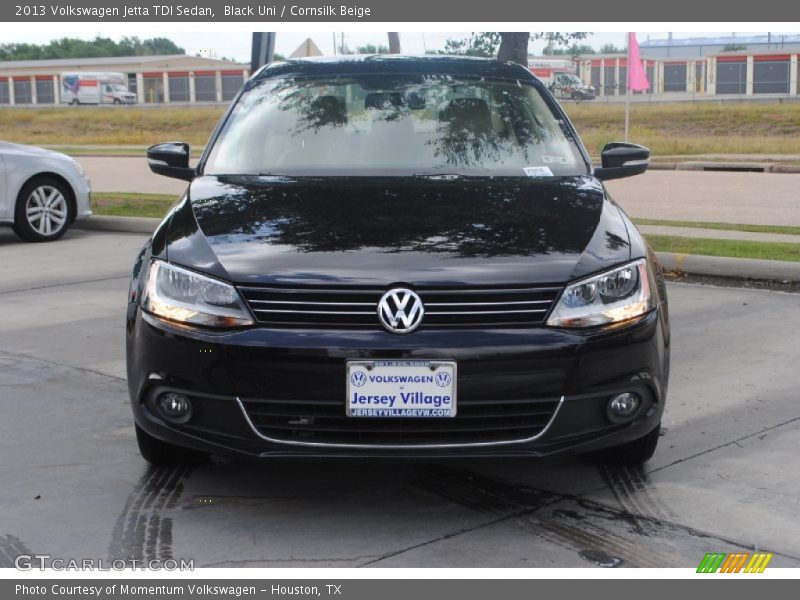 Black Uni / Cornsilk Beige 2013 Volkswagen Jetta TDI Sedan