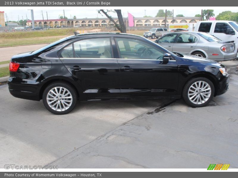Black Uni / Cornsilk Beige 2013 Volkswagen Jetta TDI Sedan