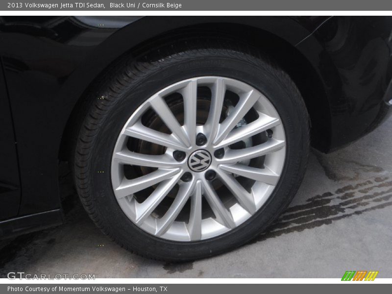 Black Uni / Cornsilk Beige 2013 Volkswagen Jetta TDI Sedan