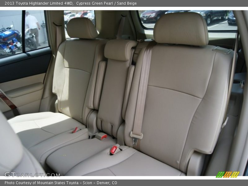 Cypress Green Pearl / Sand Beige 2013 Toyota Highlander Limited 4WD
