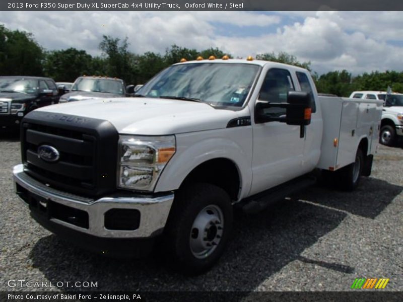 Oxford White / Steel 2013 Ford F350 Super Duty XL SuperCab 4x4 Utility Truck