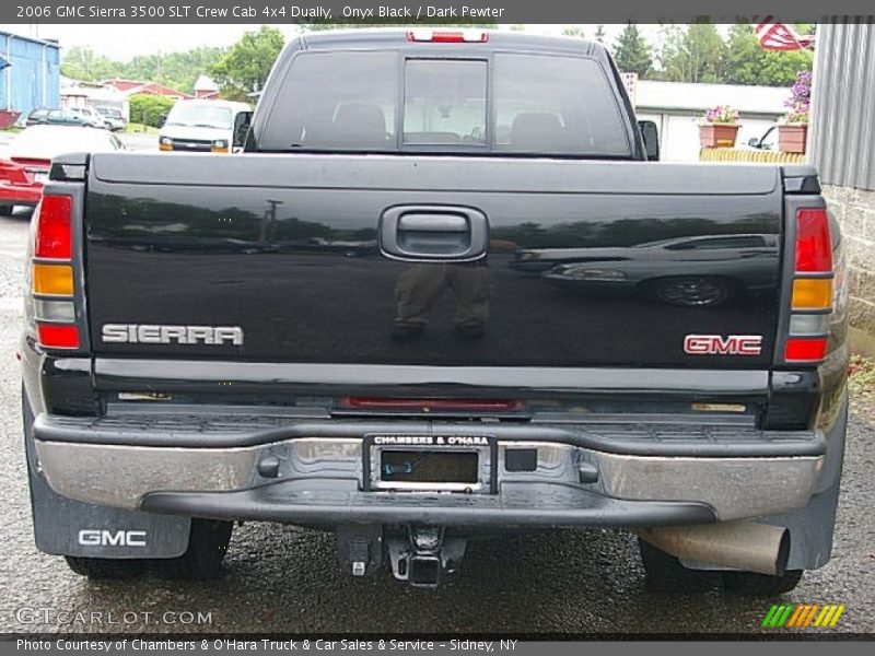 Onyx Black / Dark Pewter 2006 GMC Sierra 3500 SLT Crew Cab 4x4 Dually