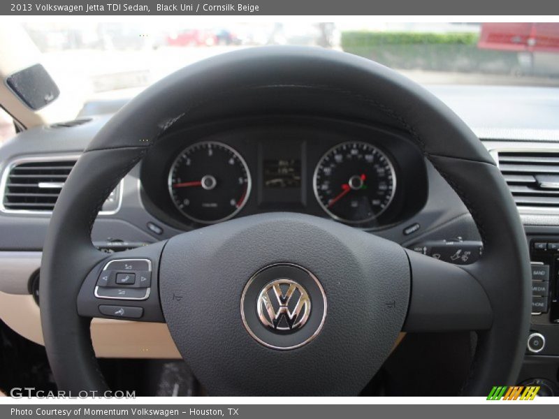 Black Uni / Cornsilk Beige 2013 Volkswagen Jetta TDI Sedan