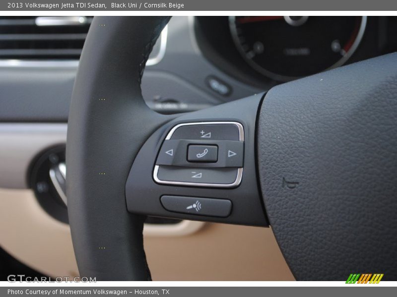 Black Uni / Cornsilk Beige 2013 Volkswagen Jetta TDI Sedan