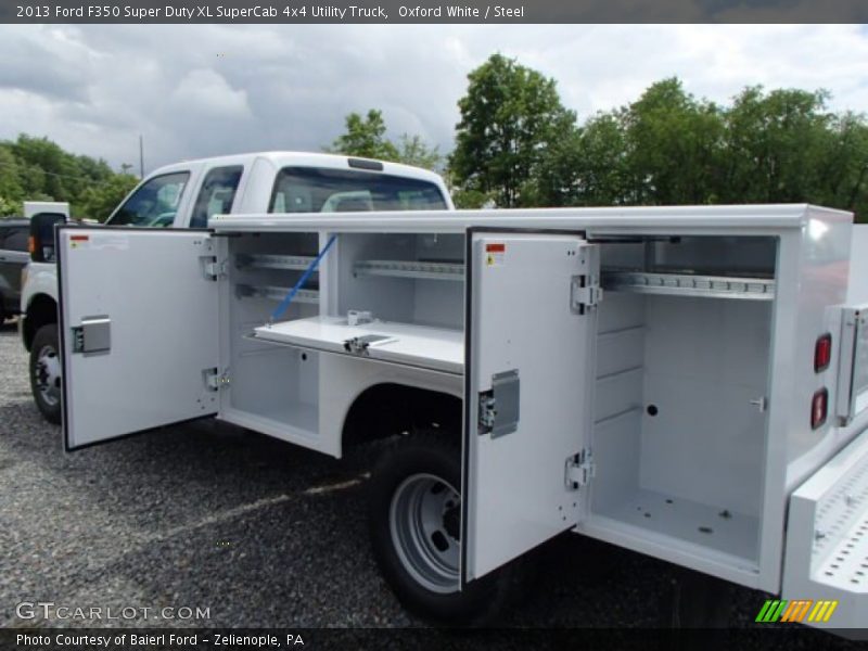 Oxford White / Steel 2013 Ford F350 Super Duty XL SuperCab 4x4 Utility Truck