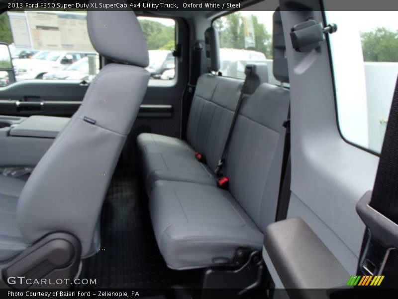 Oxford White / Steel 2013 Ford F350 Super Duty XL SuperCab 4x4 Utility Truck