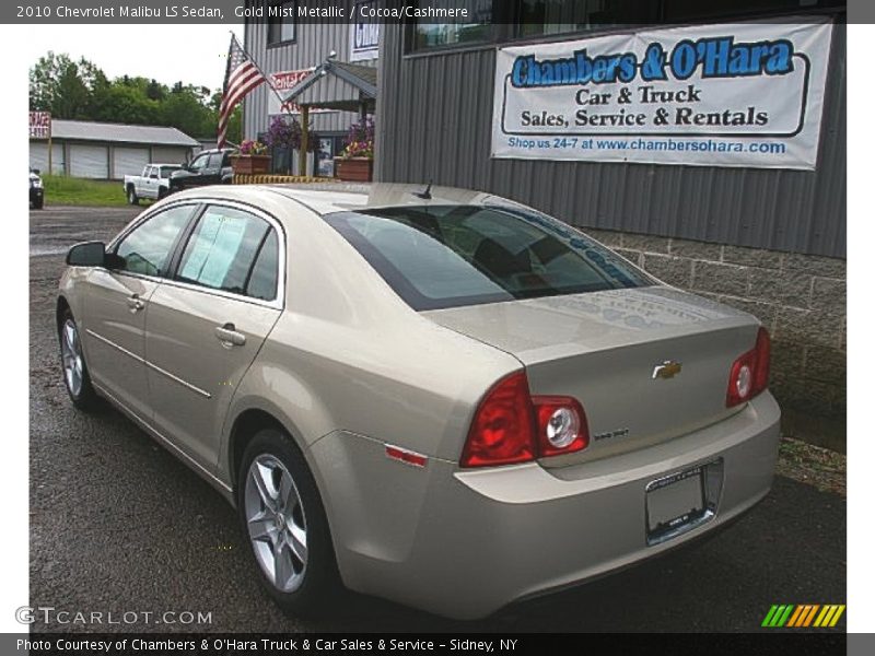 Gold Mist Metallic / Cocoa/Cashmere 2010 Chevrolet Malibu LS Sedan