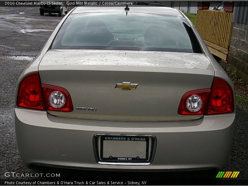 Gold Mist Metallic / Cocoa/Cashmere 2010 Chevrolet Malibu LS Sedan