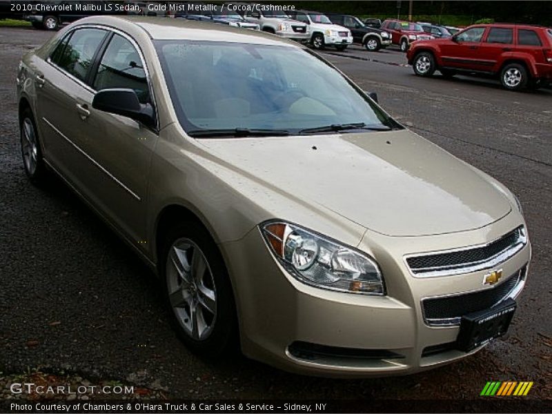 Gold Mist Metallic / Cocoa/Cashmere 2010 Chevrolet Malibu LS Sedan