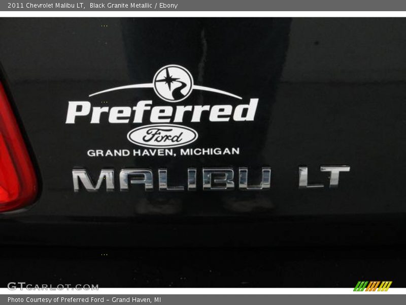 Black Granite Metallic / Ebony 2011 Chevrolet Malibu LT