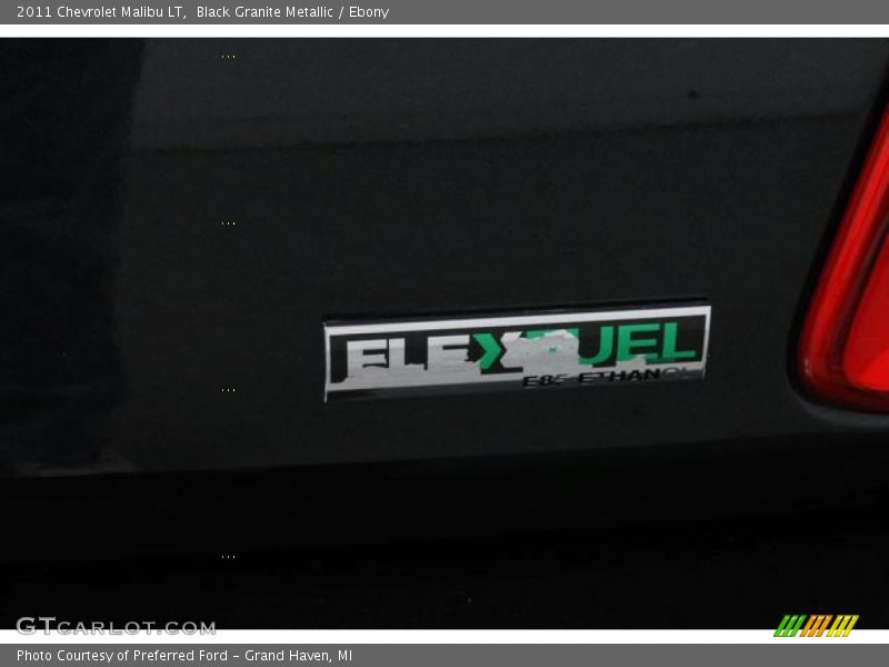 Black Granite Metallic / Ebony 2011 Chevrolet Malibu LT