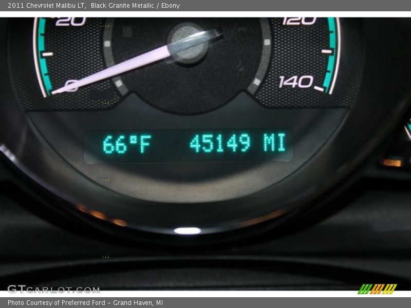 Black Granite Metallic / Ebony 2011 Chevrolet Malibu LT