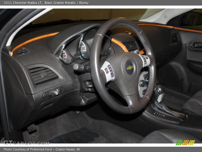Black Granite Metallic / Ebony 2011 Chevrolet Malibu LT