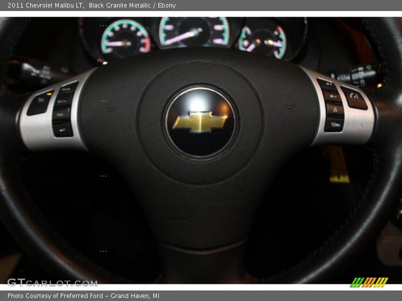 Black Granite Metallic / Ebony 2011 Chevrolet Malibu LT