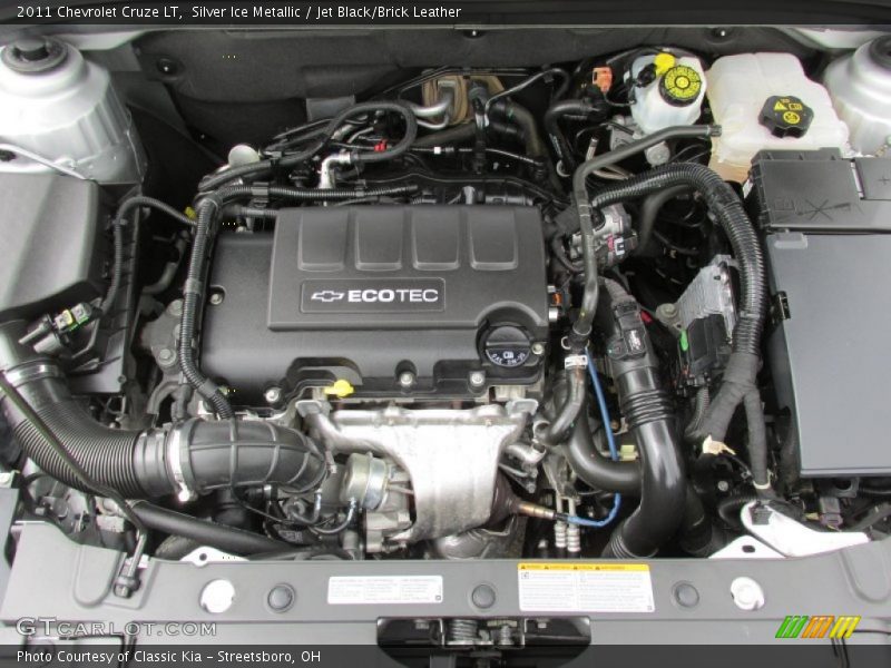 Silver Ice Metallic / Jet Black/Brick Leather 2011 Chevrolet Cruze LT