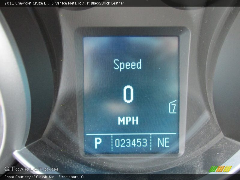 Silver Ice Metallic / Jet Black/Brick Leather 2011 Chevrolet Cruze LT
