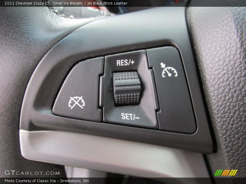 Silver Ice Metallic / Jet Black/Brick Leather 2011 Chevrolet Cruze LT
