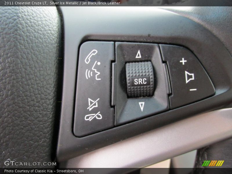 Silver Ice Metallic / Jet Black/Brick Leather 2011 Chevrolet Cruze LT