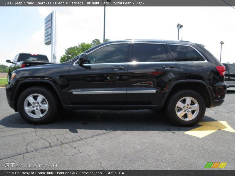 Brilliant Black Crystal Pearl / Black 2012 Jeep Grand Cherokee Laredo X Package