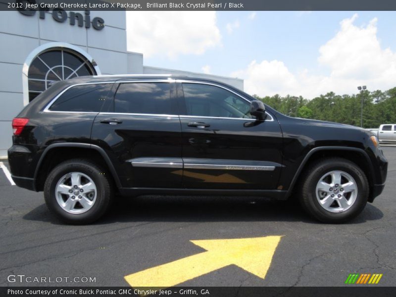 Brilliant Black Crystal Pearl / Black 2012 Jeep Grand Cherokee Laredo X Package