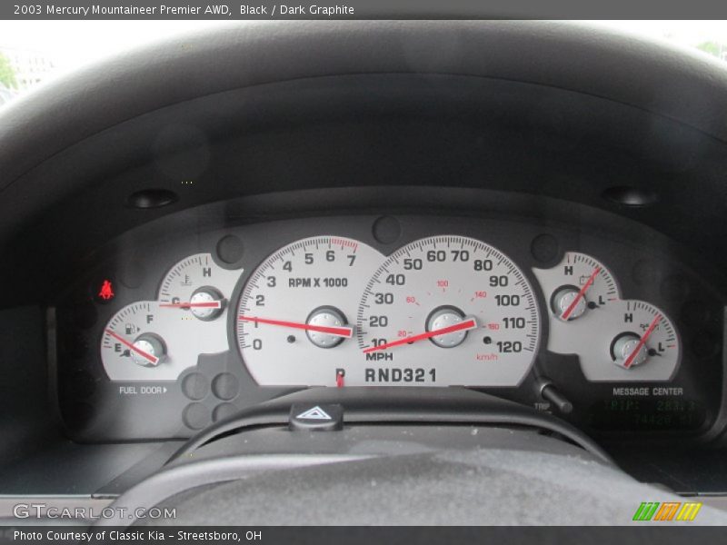 Black / Dark Graphite 2003 Mercury Mountaineer Premier AWD