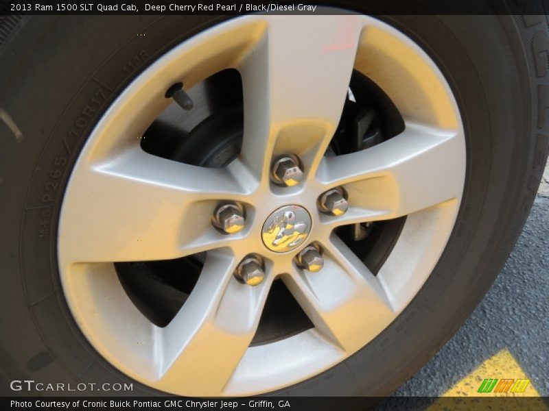 Deep Cherry Red Pearl / Black/Diesel Gray 2013 Ram 1500 SLT Quad Cab