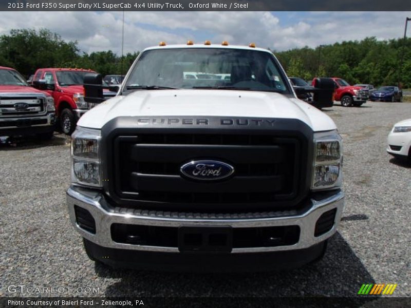 Oxford White / Steel 2013 Ford F350 Super Duty XL SuperCab 4x4 Utility Truck